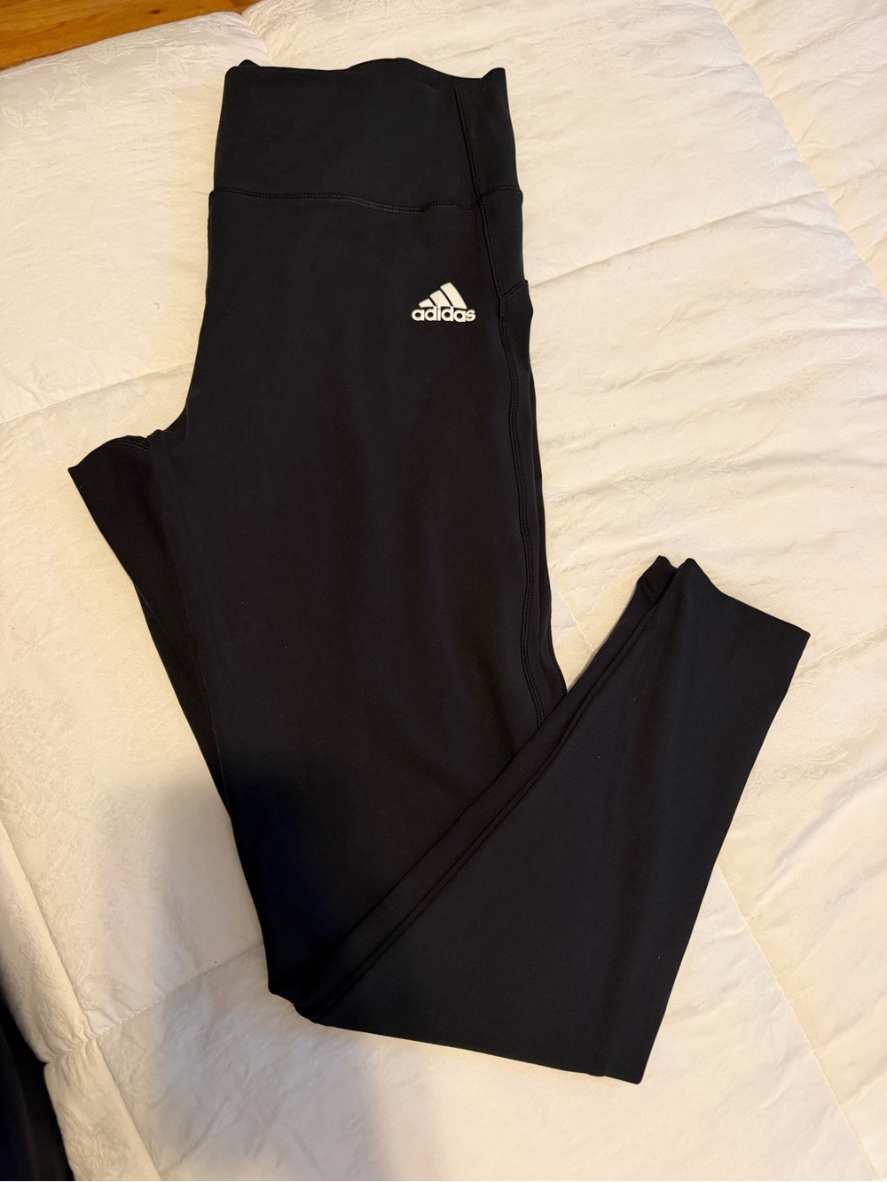 adidas Black Women's High-Waist Athletic Leggings